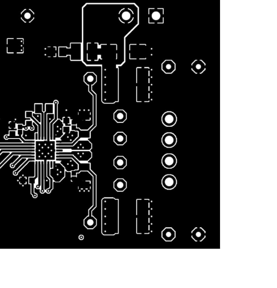 YL2200 PCB 顶层走线和散热焊盘过孔摘录